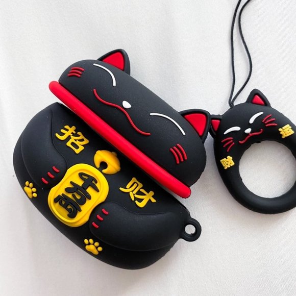 Lucky Fortune Cat Airpods Pro Case - Picture 3 of 3